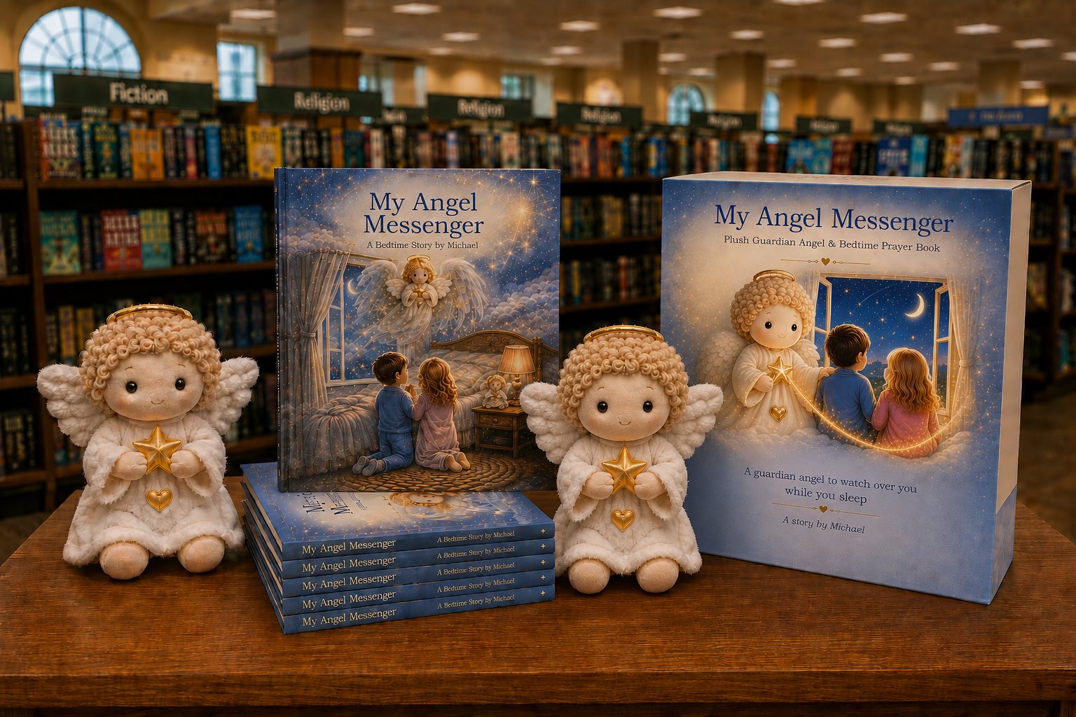 My Angel Messenger plush angel, hardcover book and keepsake gift box